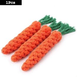 1PC Dog Toy Carrot Knot Rope Ball Teeth Chew Toy Pet Supplies