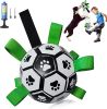 Dog Football Interactive Toy Dog Ball, Durable For Large And Medium-sized Dogs, With Grab Ring, Christmas Dog Water Toy Tug Of War Dog Toy