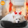 Pet Dog Bed Soft Warm Fleece Puppy Cat Bed Dog Cozy Nest Sofa Bed Cushion Mat XXL Size