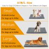 Dog Bed Mat Comfortable Fleece Pet Dog Crate Carpet Reversible Pad Joint Relief  S Size
