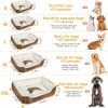 Pet Dog Bed Soft Warm Fleece Puppy Cat Bed Dog Cozy Nest Sofa Bed Cushion Mat XXL Size