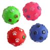 7.5cm Squeaky Pet Ball Toys for Small Dogs Rubber Chew Puppy Toy Dog Stuff Pets