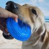 Pet toy bite resistant sound making toy ball large dog golden hair with thorn tpr dog toy tooth cleaning molar dog toy