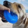 Pet toy bite resistant sound making toy ball large dog golden hair with thorn tpr dog toy tooth cleaning molar dog toy