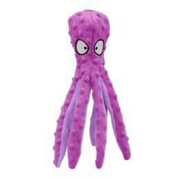 Squeaky Octopus Dog Toys Soft Dog Toys for Small Dogs Plush Puppy Toy (Color: Purple)
