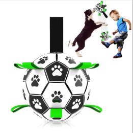 Dog Toys Interactive Pet Football Toys with Grab Tabs Outdoor training Soccer (size: diameter 15cm)