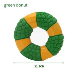 pet dog toy ball (Color: green donut)