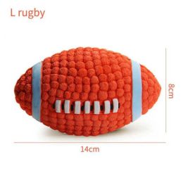 pet dog toy ball (Color: L rugby)