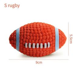 pet dog toy ball (Color: S rugby)