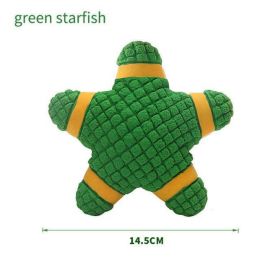 pet dog toy ball (Color: green starfish)