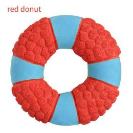 pet dog toy ball (Color: red donut)