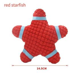pet dog toy ball (Color: red starfish)