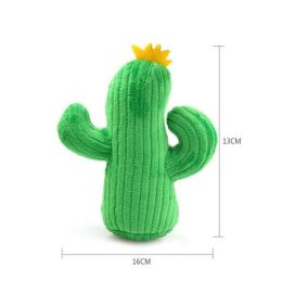 Corn Cactus Shape Pet Toy (Color: Green)