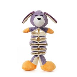 Dog grinding and squeaking interactive toy (Color: Purple)