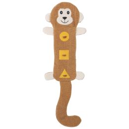 Sound dog toy leaking leather shell sniffing dog toy (Color: monkey)