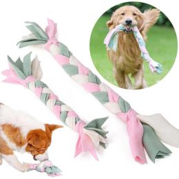 Color Braided Dog Chew Training Toys (Color: S (40cm))