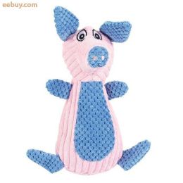 Corduroy pet dog toy (Color: Pig)