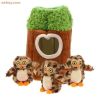 4-Pack Pet Interactive Plush Play Toys