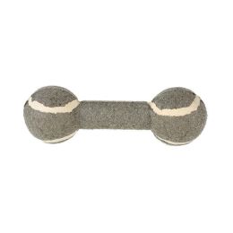pet toy tennis dumbbell (Color: Grey)