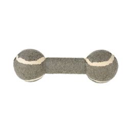 pet toy tennis dumbbell (Color: Grey)