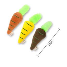 pet chew carrot toy (Color: 3 pieces)