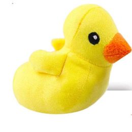 Burger Dog Chew Squeak Toy Anti Bite (Color: little yellow duck)