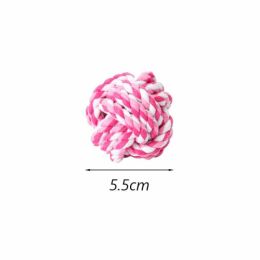 bite resistant dog tennis toys (Color: One Rope Ball)