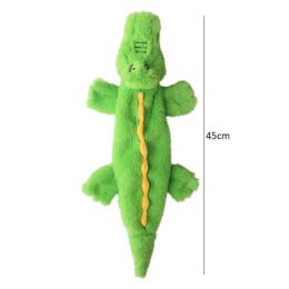 Anti-bite pet toys squeak (Color: Lightgreen crocodile)
