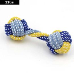 Dog Toy Rope Ball Cleaning Teeth Chew Toy (Color: D 19x8cm)