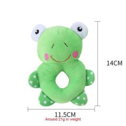 Plush cartoon pet chew toy (Color: 1PC Frog)