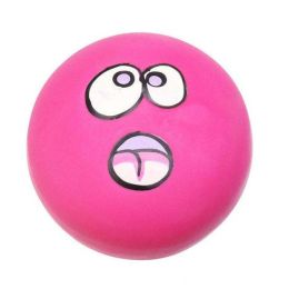 Pet Bite Resistant Play Ball Multicolor (Color: Pink)