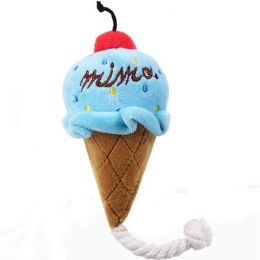 puppy fruit plush toy (Color: Blue Ice-cream)