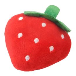 Dog Training Squeaky Dog Toys (Color: Red strawberries)
