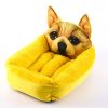 Fashion House Cartoon-Design Sofa Soft Warm Cotton Nest Pet Dog Beds Puppy Kennel