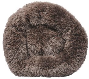 Pet Life 'Nestler' High-Grade Plush and Soft Rounded Dog Bed (Color: Brown)