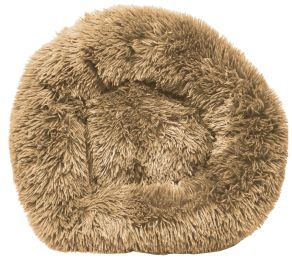 Pet Life 'Nestler' High-Grade Plush and Soft Rounded Dog Bed (Color: Khaki)