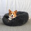 60cm Dog Bed Super Soft Washable Long Plush Pet Kennel Deep Sleep Dog House Velvet Mats Sofa For Dog Basket Pet Cat Bed RT