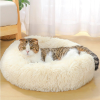 50cm Dog Bed Super Soft Washable Long Plush Pet Kennel Deep Sleep Dog House Velvet Mats Sofa For Dog Basket Pet Cat Bed RT