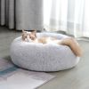 70cm Dog Bed Super Soft Washable Long Plush Pet Kennel Deep Sleep Dog House Velvet Mats Sofa For Dog Basket Pet Cat Bed RT