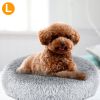 Pet Dog Bed Soft Warm Fleece Puppy Cat Bed Dog Cozy Nest Sofa Bed Cushion L Size