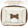 Pet Dog Bed Soft Warm Fleece Puppy Cat Bed Dog Cozy Nest Sofa Bed Cushion Mat M Size