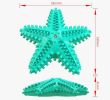Dog Chew Toys, Natural Rubber Starfish-Shaped Dog Toys, Interactive Treats, Squeaky Dog Toothbrush Cleaner Teething Toys, Outdoor Puzzle Training Toy