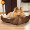 Pet Dog Bed Soft Warm Fleece Puppy Cat Bed Dog Cozy Nest Sofa Bed Cushion Mat L Size