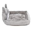 Fashion House Cartoon-Design Sofa Soft Warm Cotton Nest Pet Dog Beds Puppy Kennel